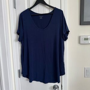 Addition Elle Deep Blue Short Sleeve Tee